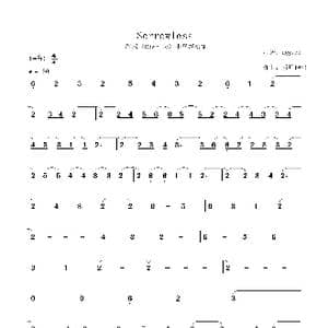 Sorrowless_歌曲简谱_词曲: 折戸伸治