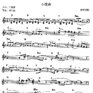 电子琴谱 | 小夜曲 陈玲编配版 陈玲