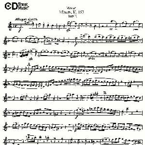 长笛曲谱 | 3 Duets K.157 之第二长笛 二重奏三首 K157号 Mozart 莫扎特