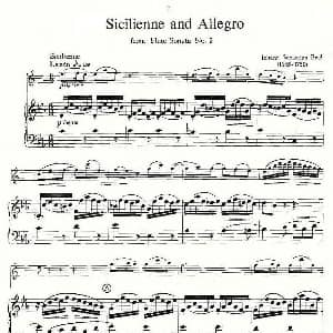 萨克斯谱 | 巴赫 西西里舞曲与快板 萨克斯 钢琴 巴赫