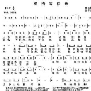 双柏等你来_民歌简谱_词曲:萧思林 苏平生