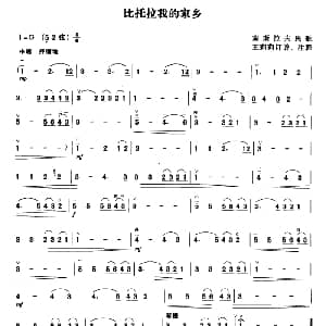 二胡谱 | 比托拉我的家乡 南斯拉夫民歌 王莉莉订谱