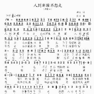 人到新疆不想走_歌谱投稿_词曲:瞿琮 田歌