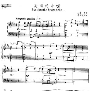 美丽的小嘴_外国歌谱