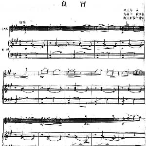 小提琴谱 | 良宵 小提琴 钢琴伴奏 刘天华曲 杨嘉仁配伴奏 陈又新编订指法