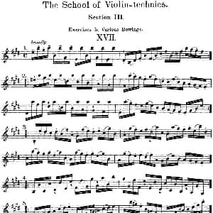 小提琴谱 | 史拉迪克小提琴技术练习 第3册 XVII