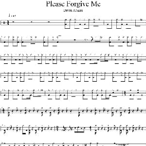 Bryan Adams Please forgive me 爵士鼓谱