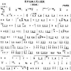 笛子谱 | 塔吉克族人民心花放 严铁明
