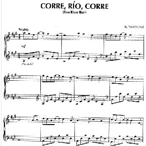 Corre Río Corre Run River Run 钢琴谱 大卫.蓝兹