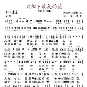 太阳下最美的花_歌谱投稿