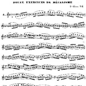 萨克斯谱 | H Klose练习曲 douze exercices de mecanisme—4 H Klose