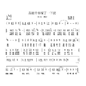 我被青春撞了一下腰_通俗唱法乐谱_词曲:高一雄 左宏元