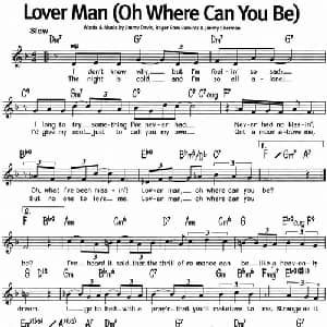 蓝调音乐:Lover Man_外国歌谱