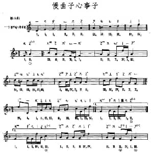 琵琶谱 | 慢曲子心事子 敦煌琵琶曲谱 第15曲