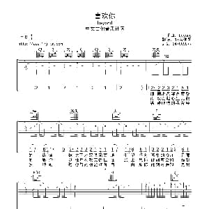 喜欢你 吉他谱 Beyond 黄家驹 黄家驹