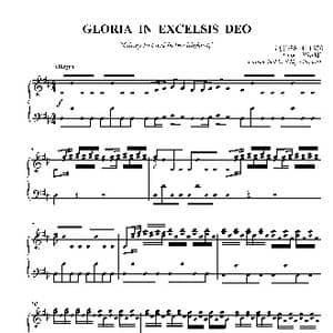 GLORIA IN EXCELSIS DEO合唱谱_歌曲简谱