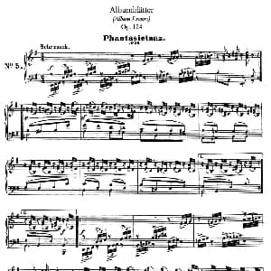 Albumblätter Op.124 钢琴谱 罗伯特 舒曼