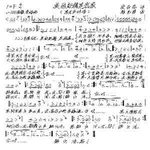 美丽新疆是我家_歌谱投稿_词曲:安百花 张艺军