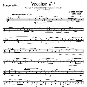 Bordogni Vocalise #7 小号 Marco Bordogni