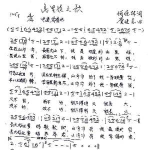 山里娃之歌_歌谱投稿_词曲:何德林 党继志