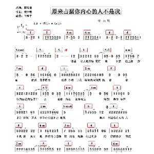 原来原来占据你内心的人不是我 _歌谱投稿