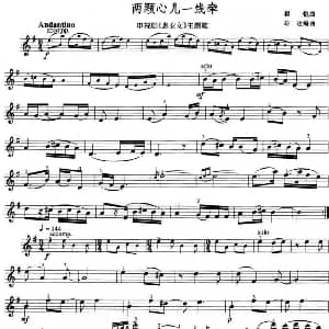 小提琴谱 | 两颗心儿一线牵 电视剧 惠安女 主题歌 程恺