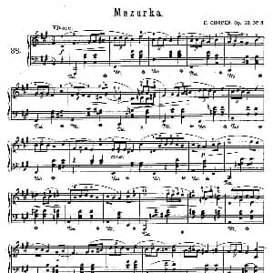 Trois Mazurkas Op.59 钢琴谱 肖邦 chopin