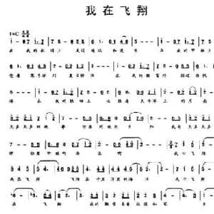 我在飞翔_民歌简谱_词曲:付林 雷雨