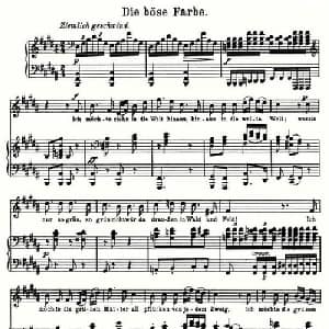 Die bose Farbe_外国歌谱