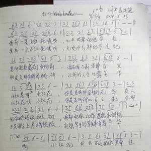 老师的小红花_歌曲简谱_词曲:袁进德 袁进德