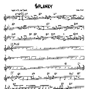 SPLANKY 降B爵士乐谱
