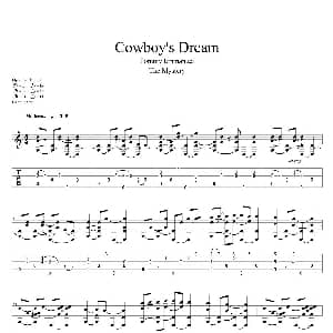 tommy emmanuel cowboy‘s dream 吉他谱 tommy emmanuel