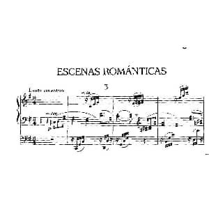Escenas Románticas 钢琴谱 恩里克 格拉那多斯 Enrique Granados