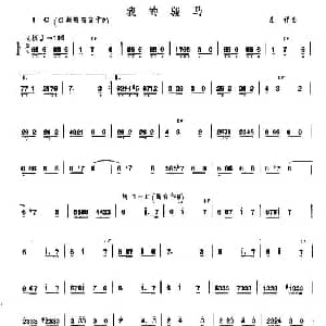 笛子谱 | 我的骏马