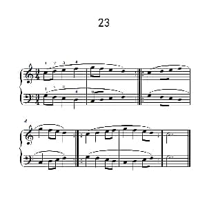 六.变奏练习23 钢琴谱