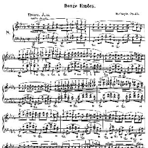 肖邦钢琴练习曲 Op.25之八 钢琴谱 肖邦