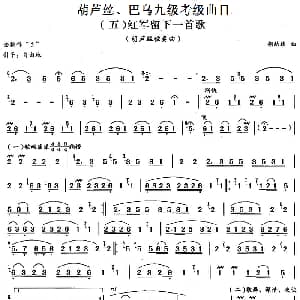 巴乌九级考级曲目 红军留下一首歌 胡结续