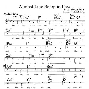 Almost Like Being in Love_外国歌谱