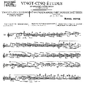 长笛曲谱 | Moyse 25 Studies after Czerny flute 之18 25首改编自车尔尼作品的练习曲 Moyse