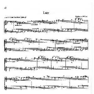 萨克斯谱 | 16首爵士二重奏 Lazy