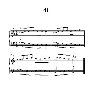 加强手指独立性的练习 41 钢琴谱