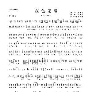 ​夜色无瑕_歌曲简谱_词曲:顾聆落 执素兮