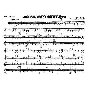 MISSION:IMPOSSIBLE THEME 分谱 上低音号