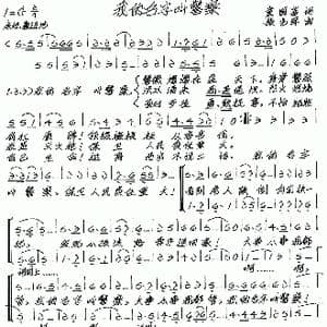 我的名字叫警察_歌谱投稿_词曲:童国富 张艺军