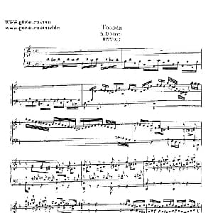 Toccata BWV 913 钢琴谱 约翰 塞巴斯蒂安 巴赫