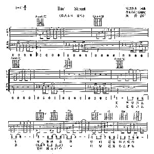 Bar Street 吉他谱 零点乐队 零点乐队 零点乐队