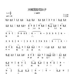 大嘴圆脸花妹子_歌曲简谱_词曲:郗长居 郗长居