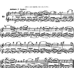 长笛曲谱 | 柯勒40首长笛提高练习曲OP.55 NO.10 Kohler 柯勒