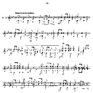 著名古典吉他练习曲 吉他谱