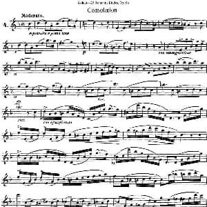 长笛曲谱 | 25首浪漫练习曲作品66号 NO.4 Kohler 柯勒